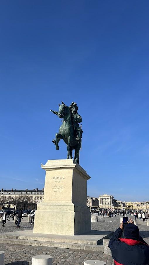 Statue of Napoleon in front of the Palace of Versailles
